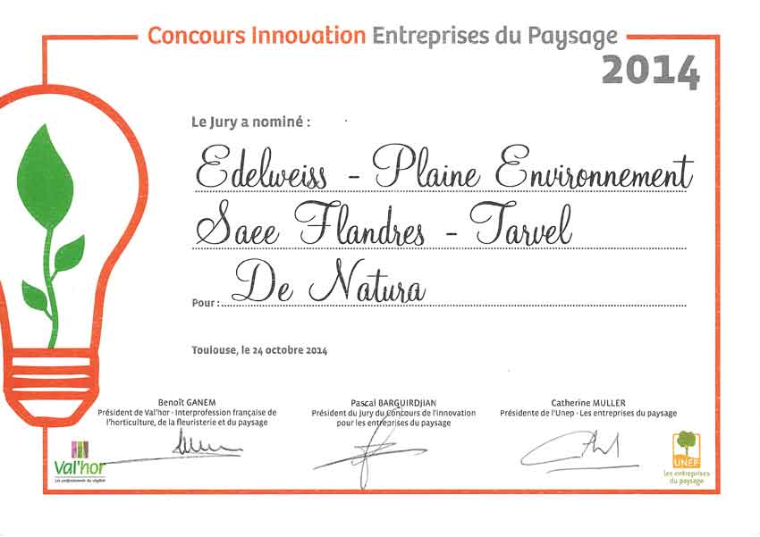 Nomination au concours de l'Innovation