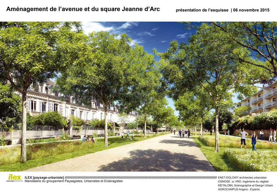 amenagement avenue jeanne arc angers